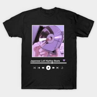 Chill japanese Lofi hiphop anime aesthetic T-Shirt